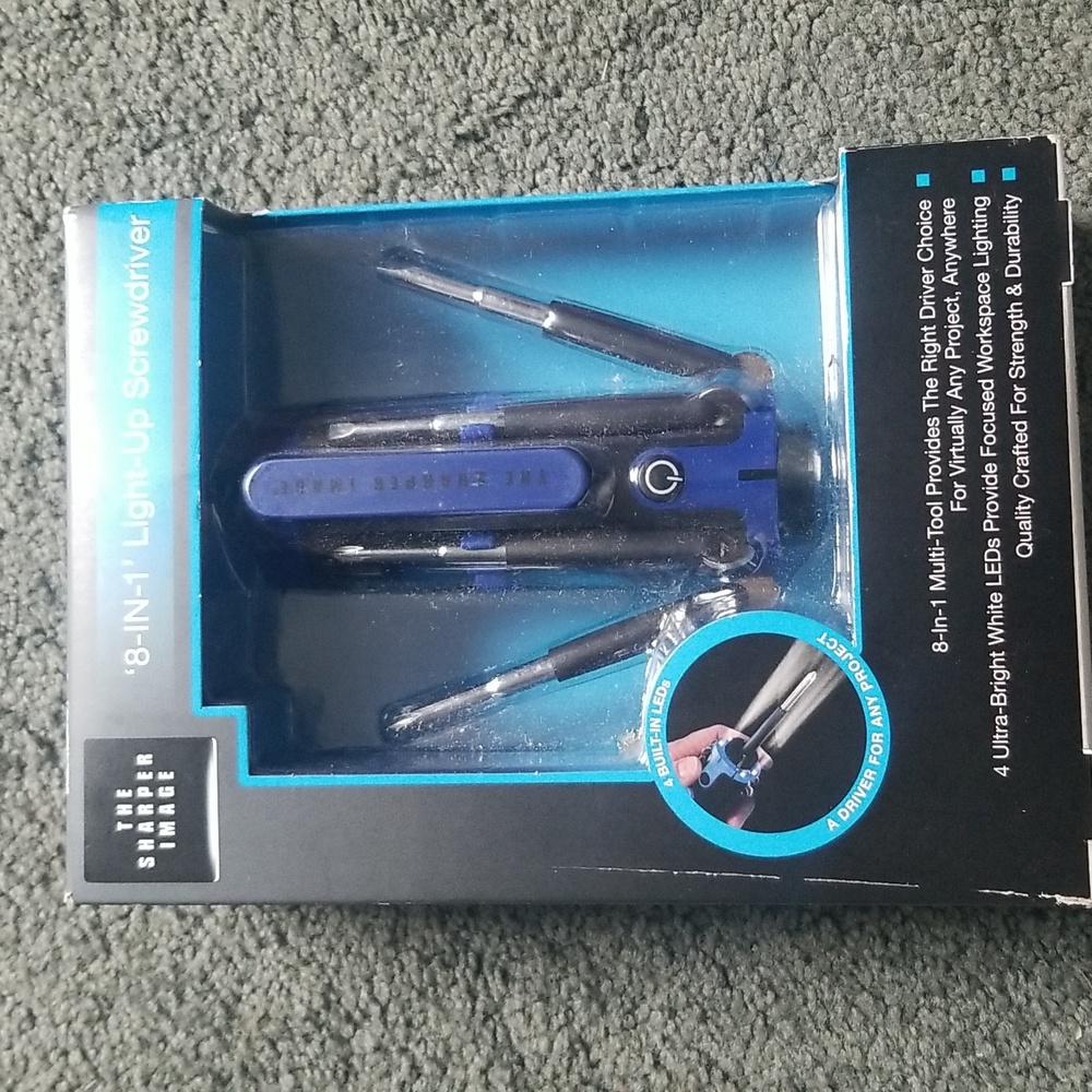 Sharper Image 8 in 1 light up screwdriver